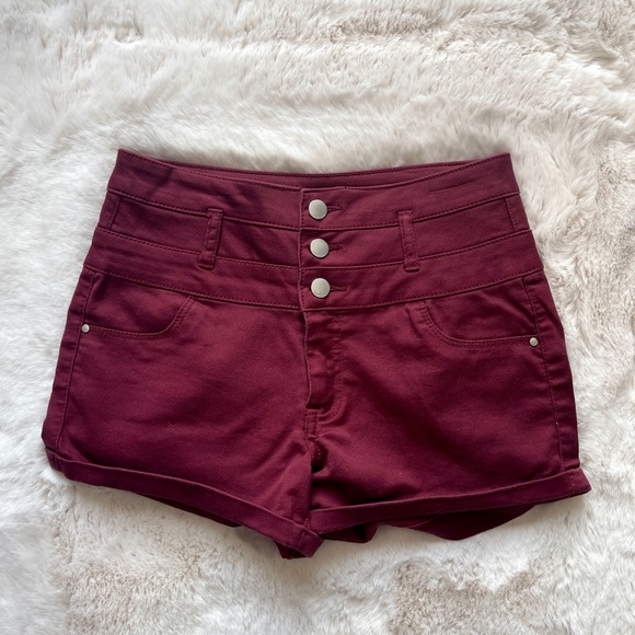 refuge Pants - Maroon Refuge Shorts Size 2